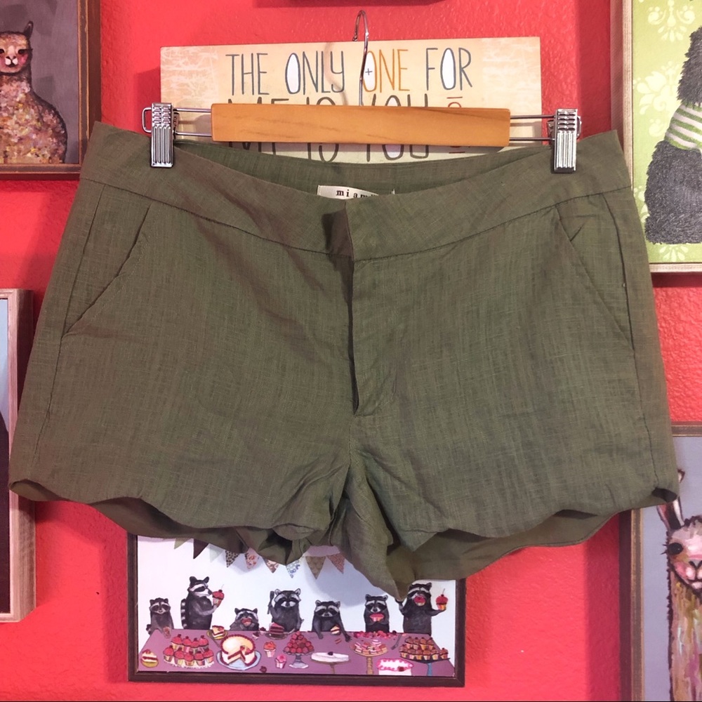 NWT Miami Linen Blend Green shorts